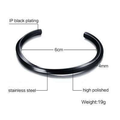 Twisted Unisize Men's Minimalist Bangle