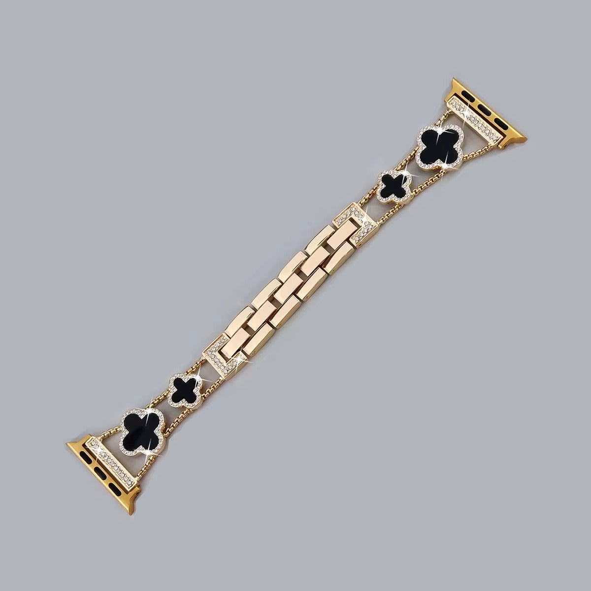 Iced Out Clover Apple Watch Band