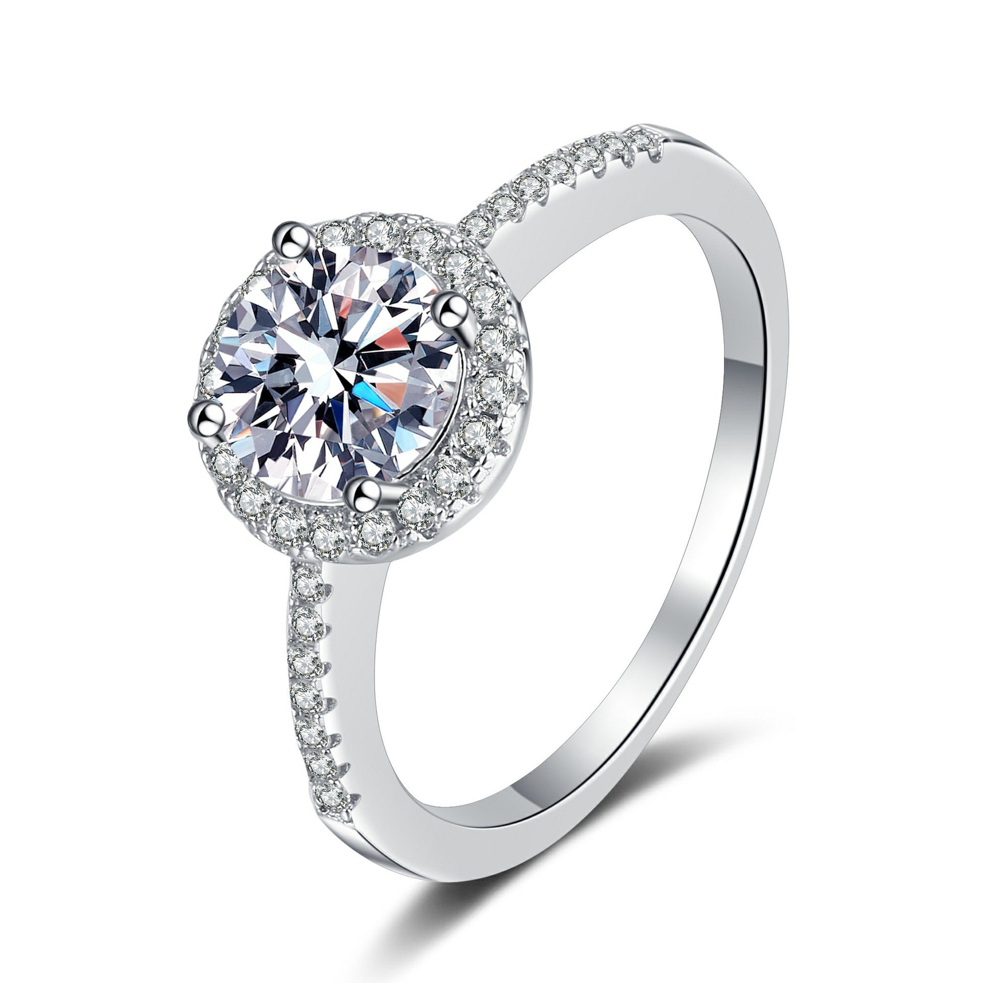 2CT S925 Eternal Moissanite Promise Ring