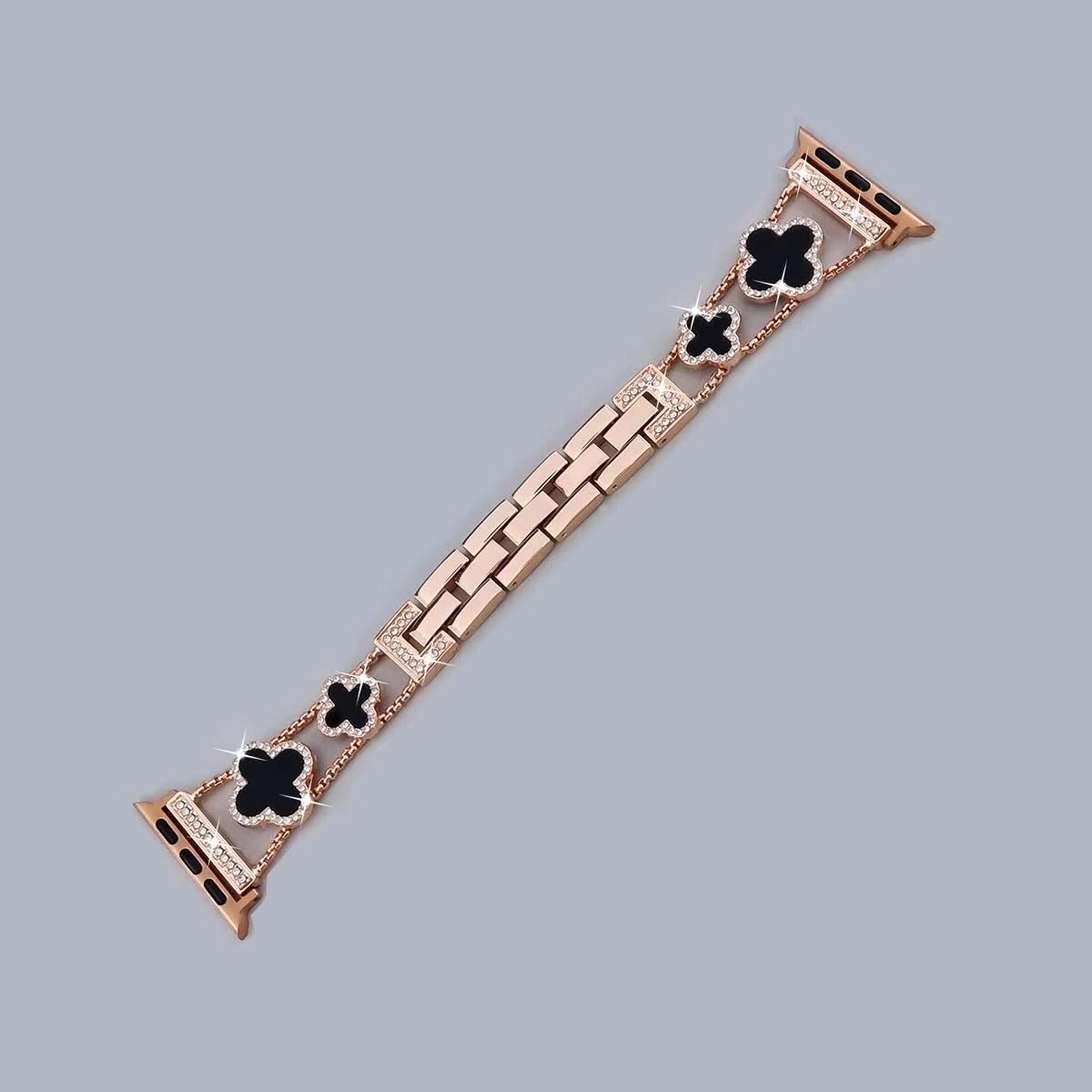 Iced Out Clover Apple Watch Band
