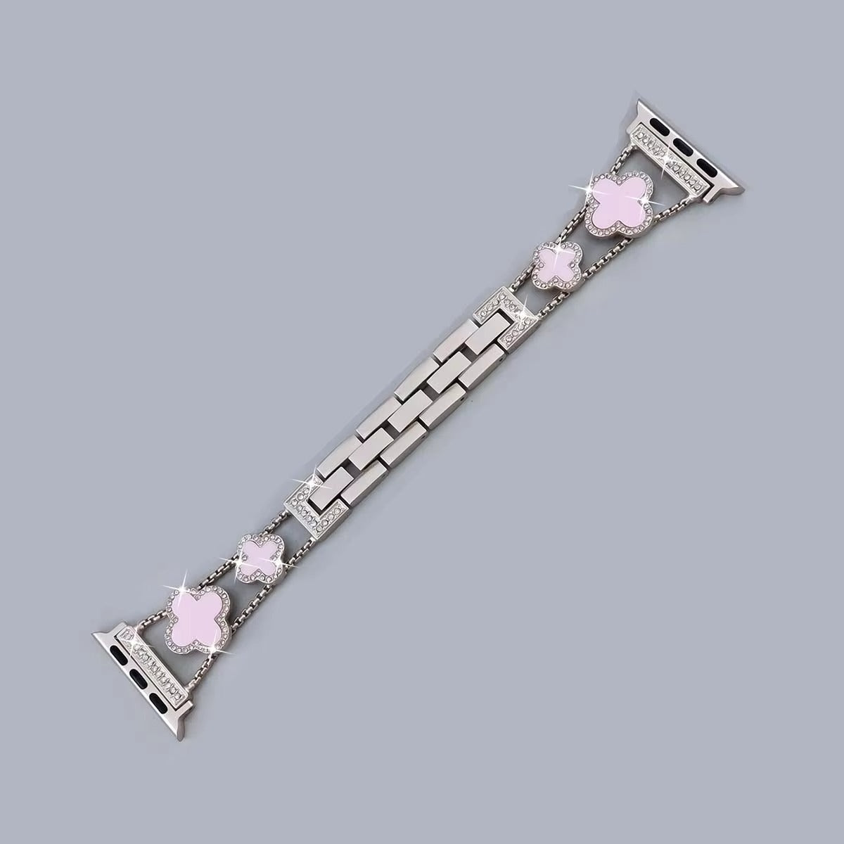 Iced Out Clover Apple Watch Band