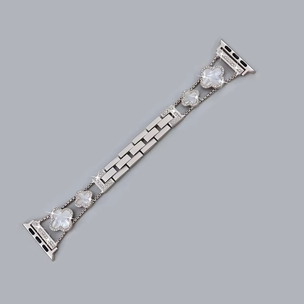 Iced Out Clover Apple Watch Band