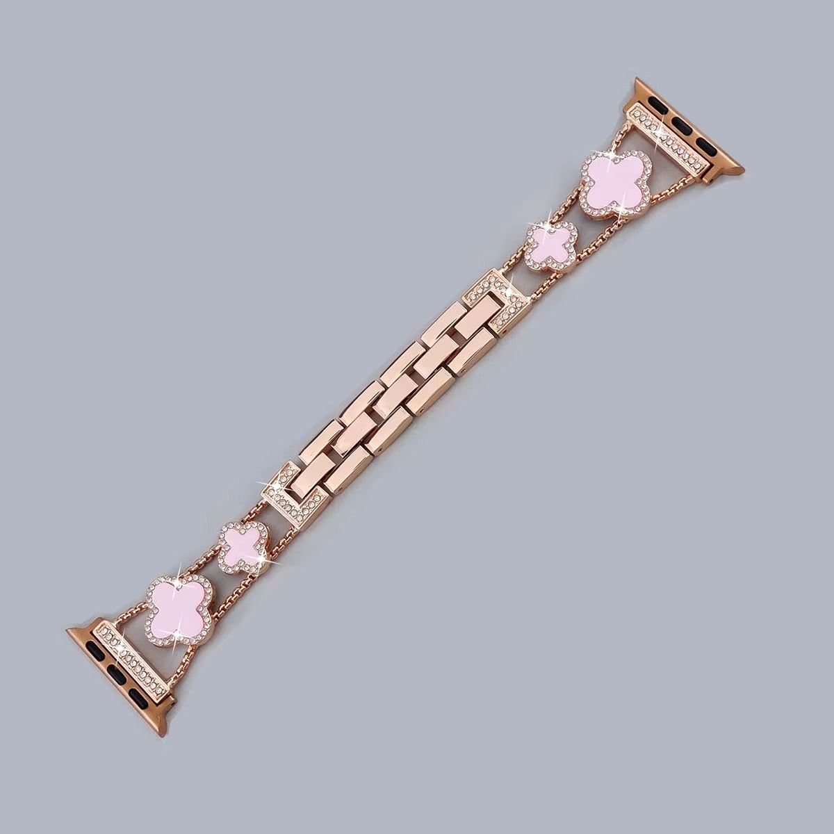 Iced Out Clover Apple Watch Band