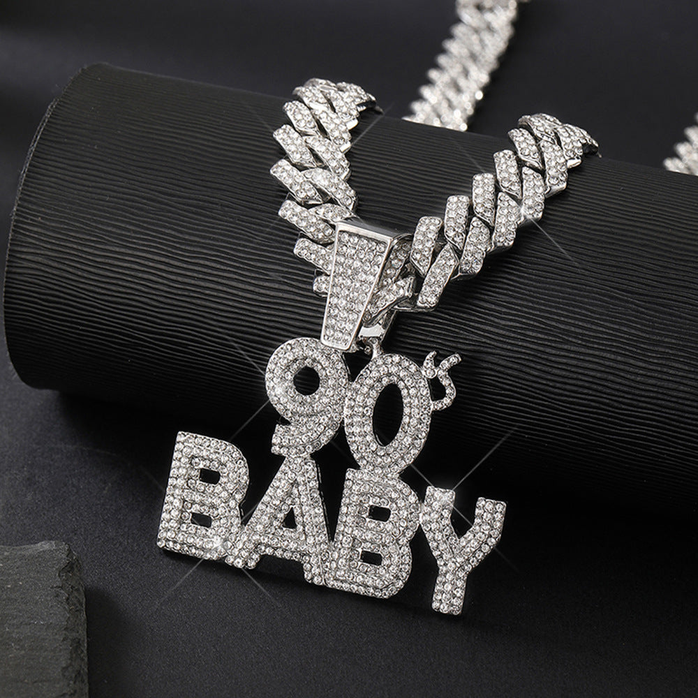 90's BABY Pendant Cuban Chain