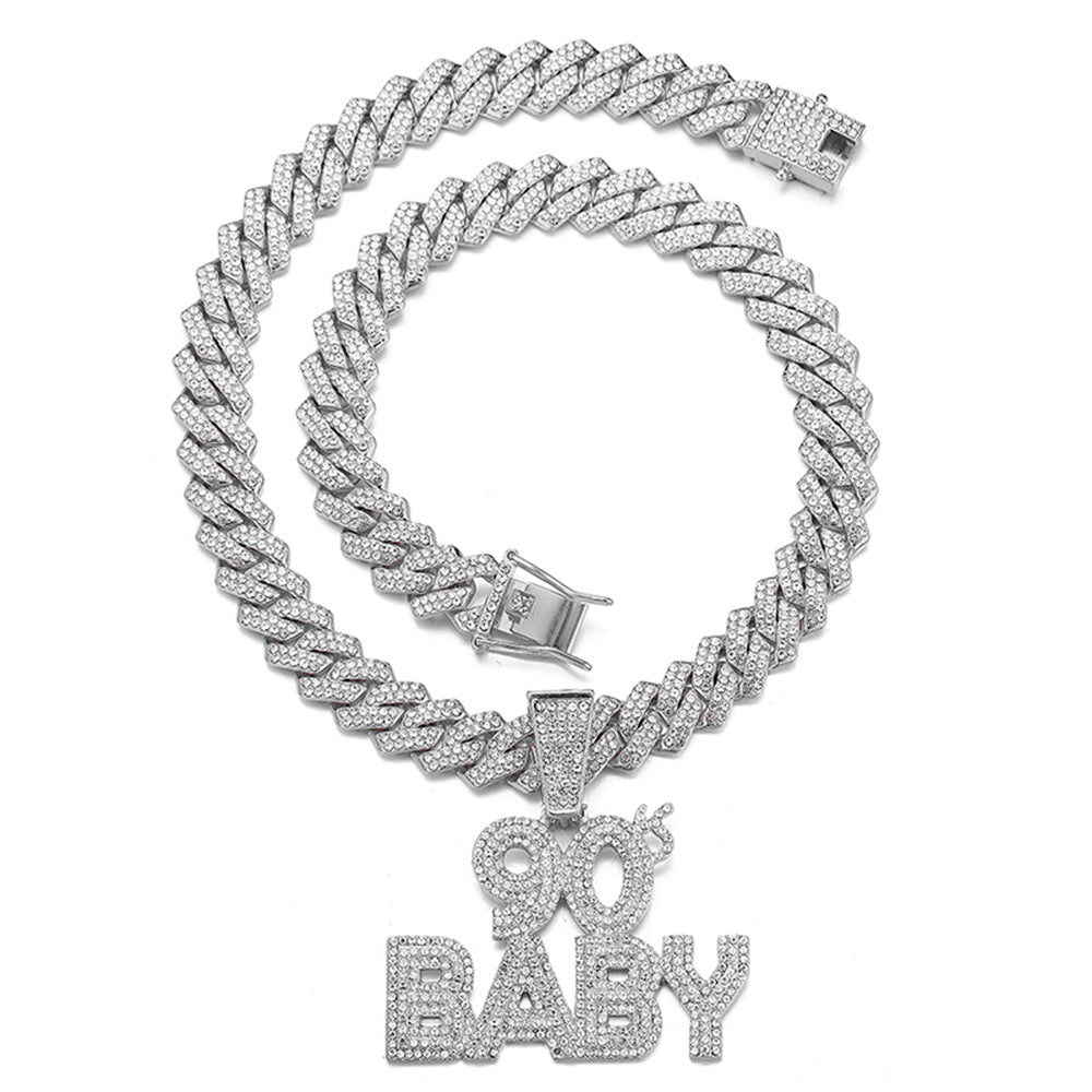 90's BABY Pendant Cuban Chain