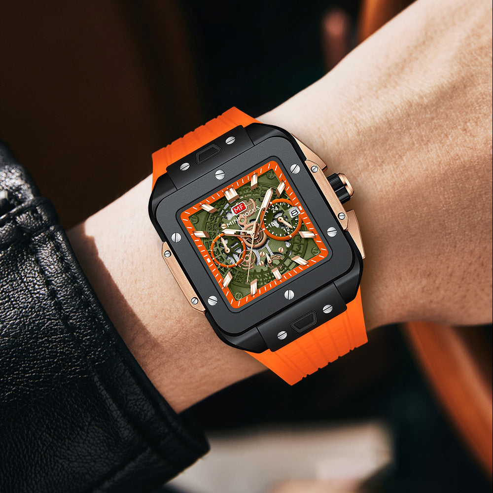 VVS Luxury Sporty Square-Shaped Men's Watch