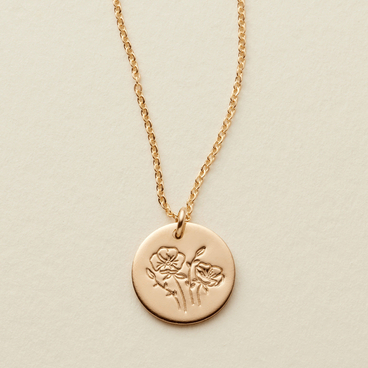 Birth Flower Necklace