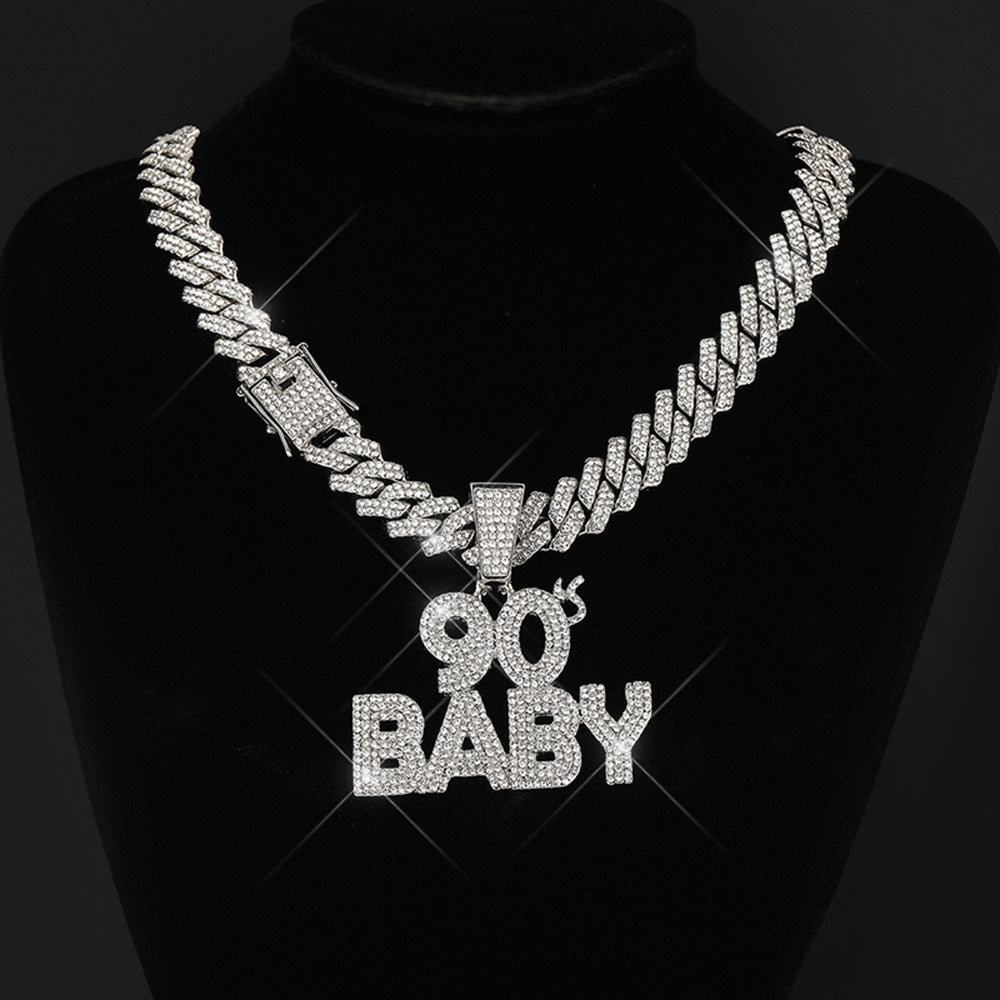 90's BABY Pendant Cuban Chain