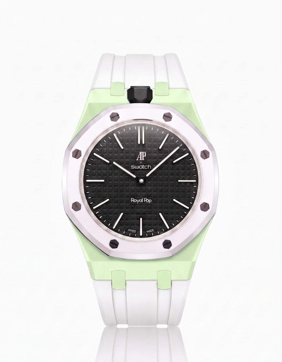 combo::mint::rubber-strap-for-ap-x-swatch-royal-pop-white