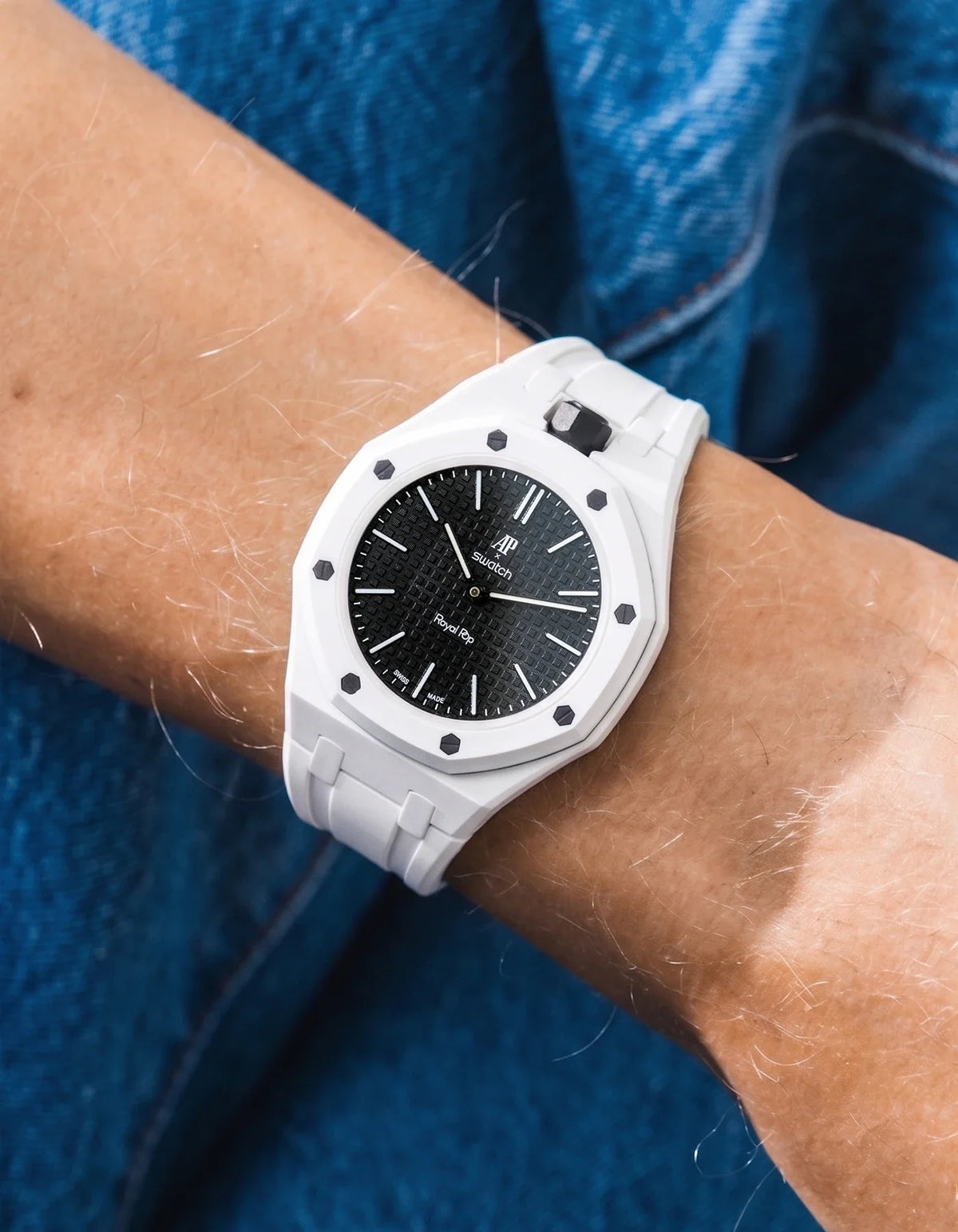 combo::white::rubber-strap-for-ap-x-swatch-royal-pop-white