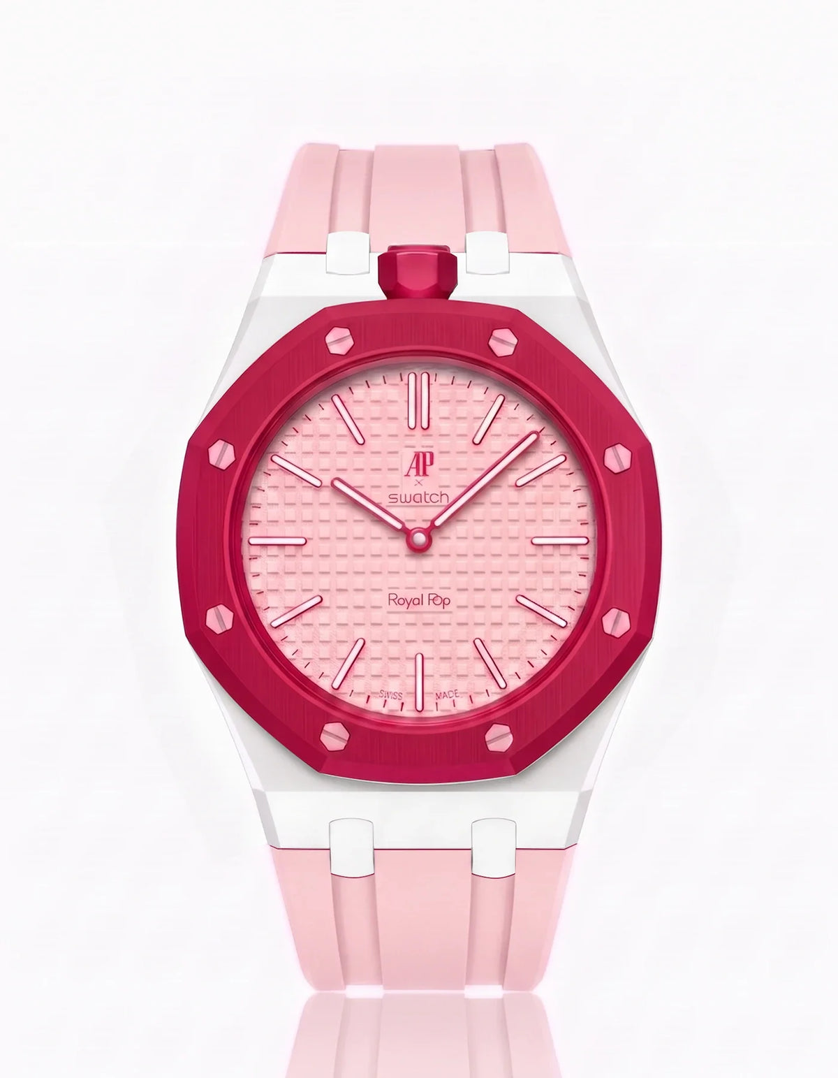 combo::white::rubber-strap-for-ap-x-swatch-royal-pop-pink