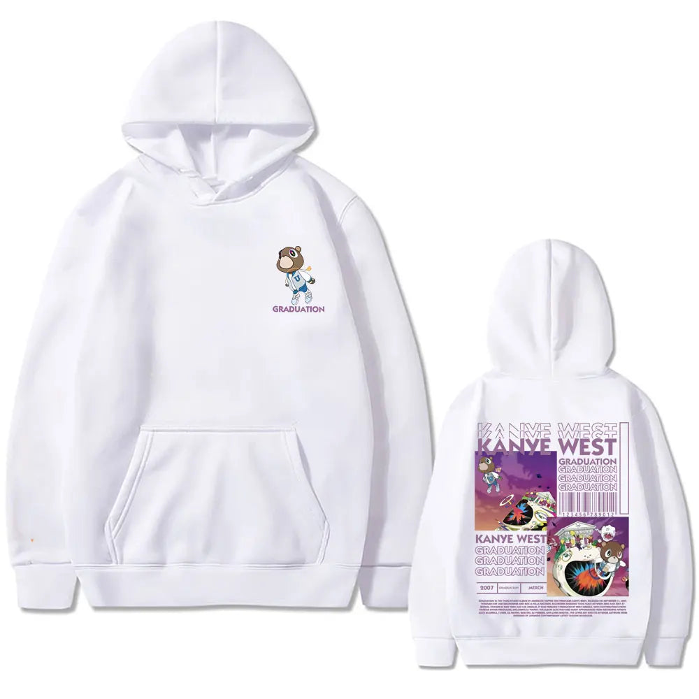Kanye West Graduation Bear Graphic Hoodie