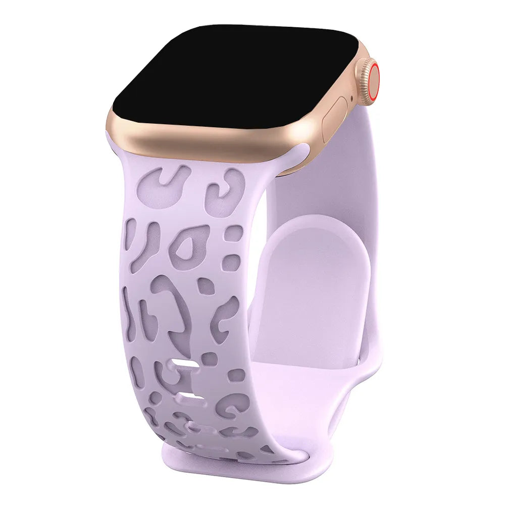 Leopard Pattern Silicone Band for Apple Watch