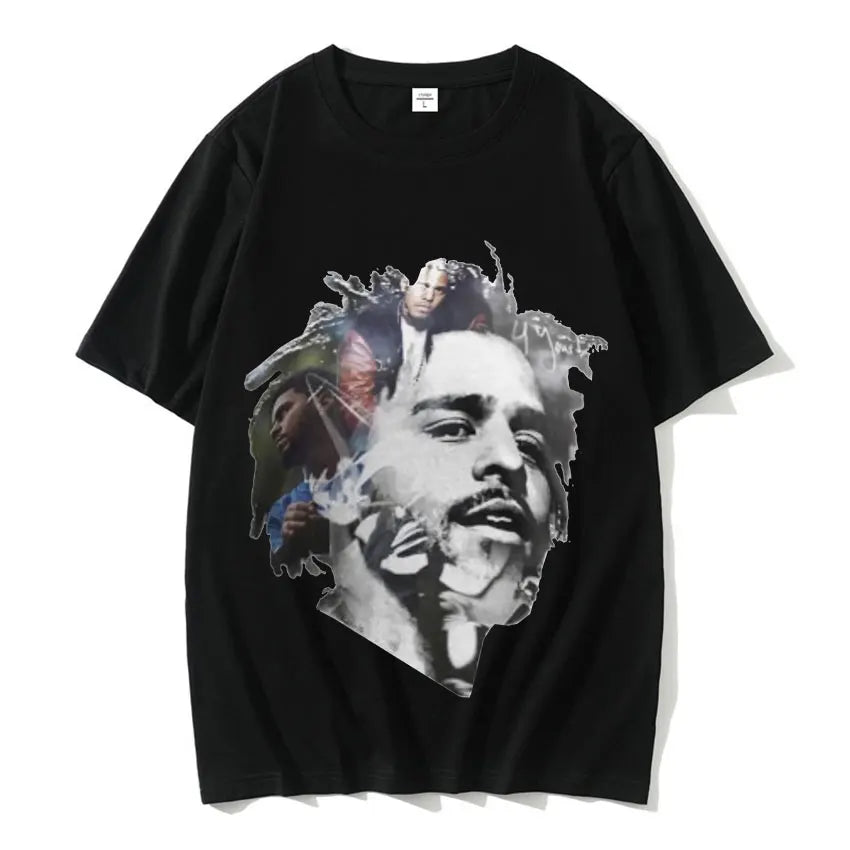 New J. Cole Rapper Vintage Graphic T-Shirt