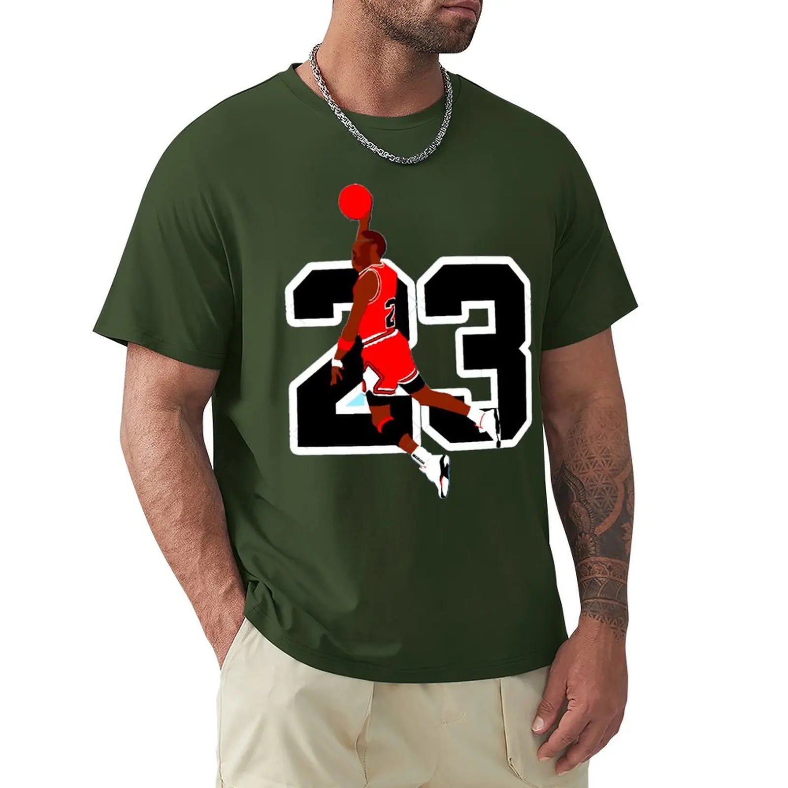 Basketball Star Michael Jordan 23 Graphic T-Shirt