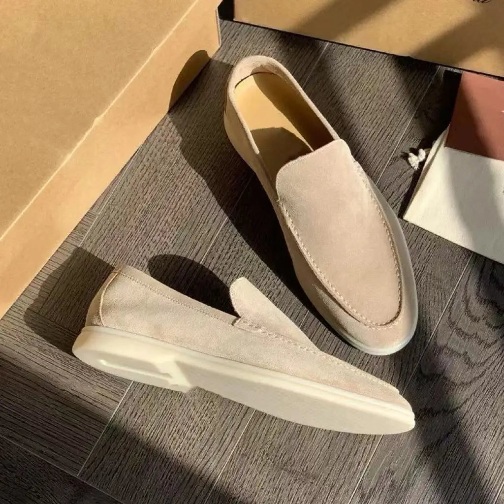 FROSTÉ Suede Slip-on Gray Loafers