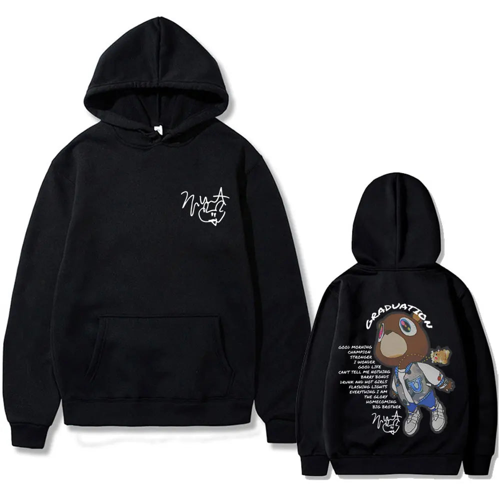Kanye West Graduation Bear Graphic Hoodie