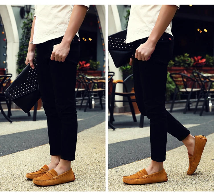 Mason Genuine Leather Casual Driving Loafers