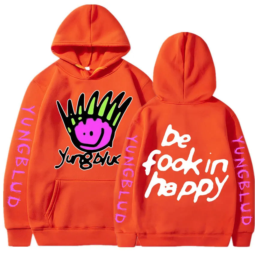 Yungblud Be Fookin Happy Graphic Hoodie