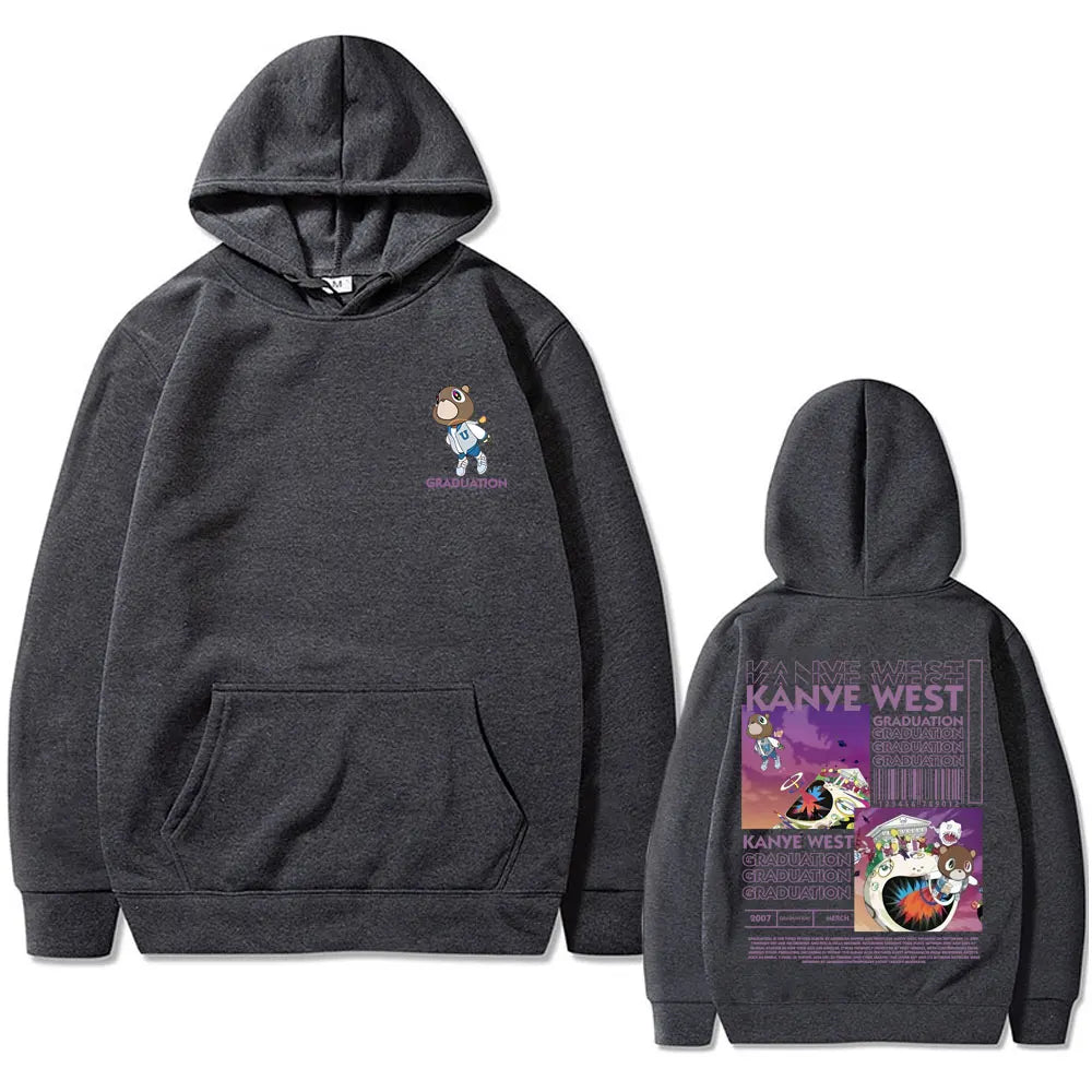 Kanye West Graduation Bear Graphic Hoodie