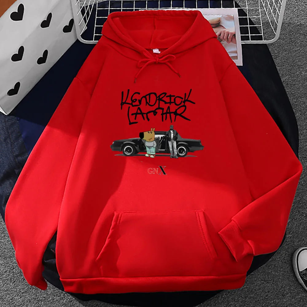 Kendrick Lamar & Chill Guy Graphic Hoodies