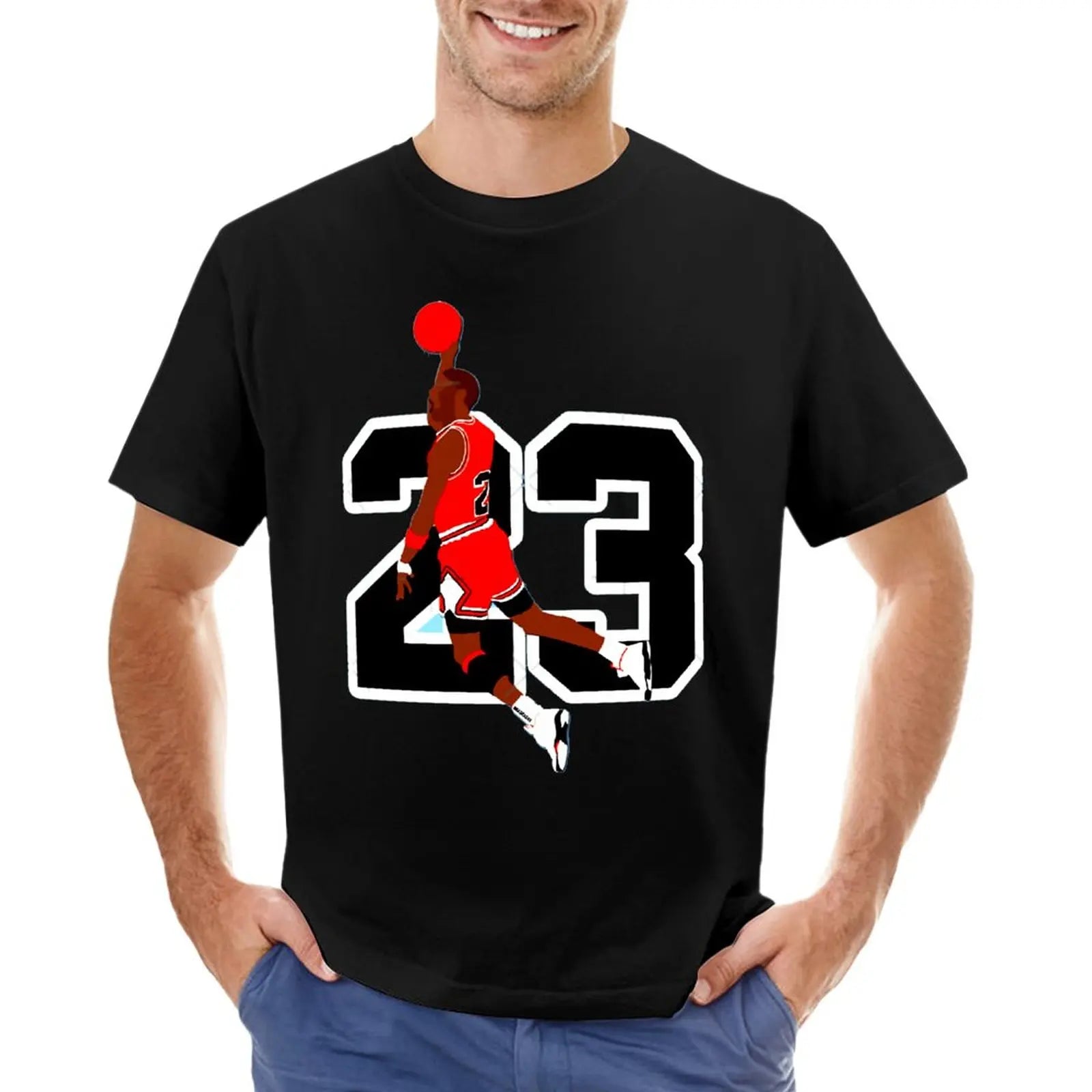 Basketball Star Michael Jordan 23 Graphic T-Shirt