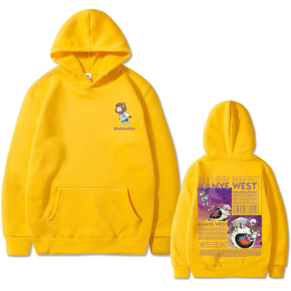 Kanye West Graduation Bear Graphic Hoodie