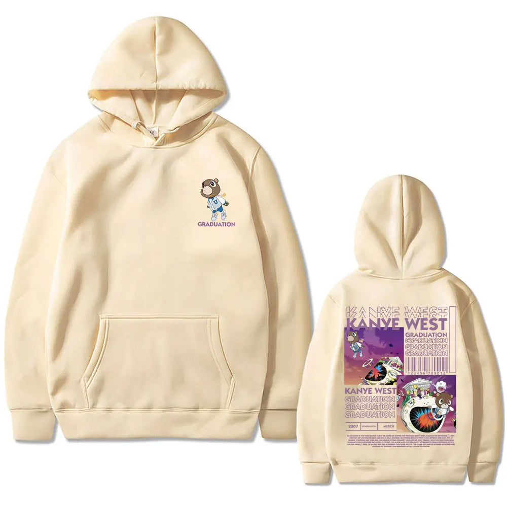 Kanye West Graduation Bear Graphic Hoodie