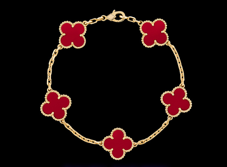 Clover Motif Alhambra Bracelet - 18k Gold