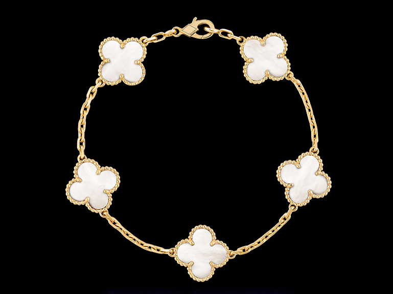 Clover Motif Alhambra Bracelet - 18k Gold