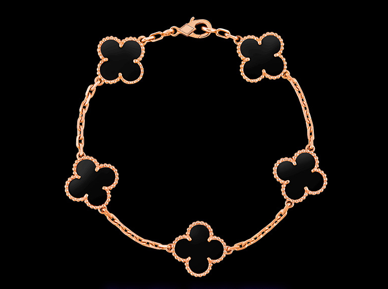 Clover Motif Alhambra Bracelet - 18k Gold