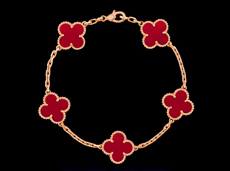 Clover Motif Alhambra Bracelet - 18k Gold