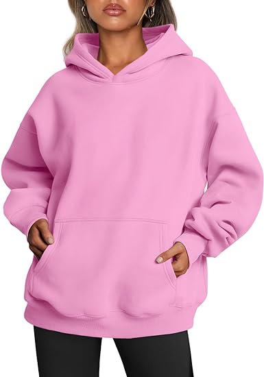 Trendy Queen Women's Oversized Fleece Hoodie Long Sleeve Pullover Sweatshirt for Fall