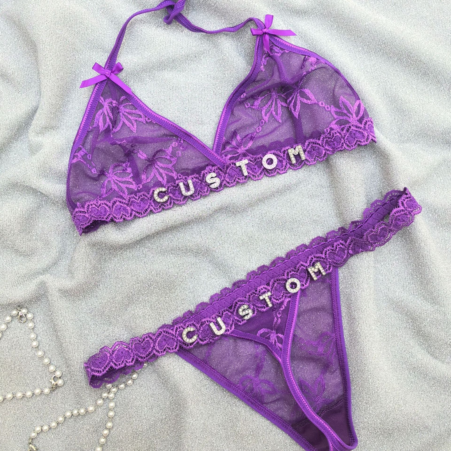 Custom Lace Underwear Sexy Lingerie Set