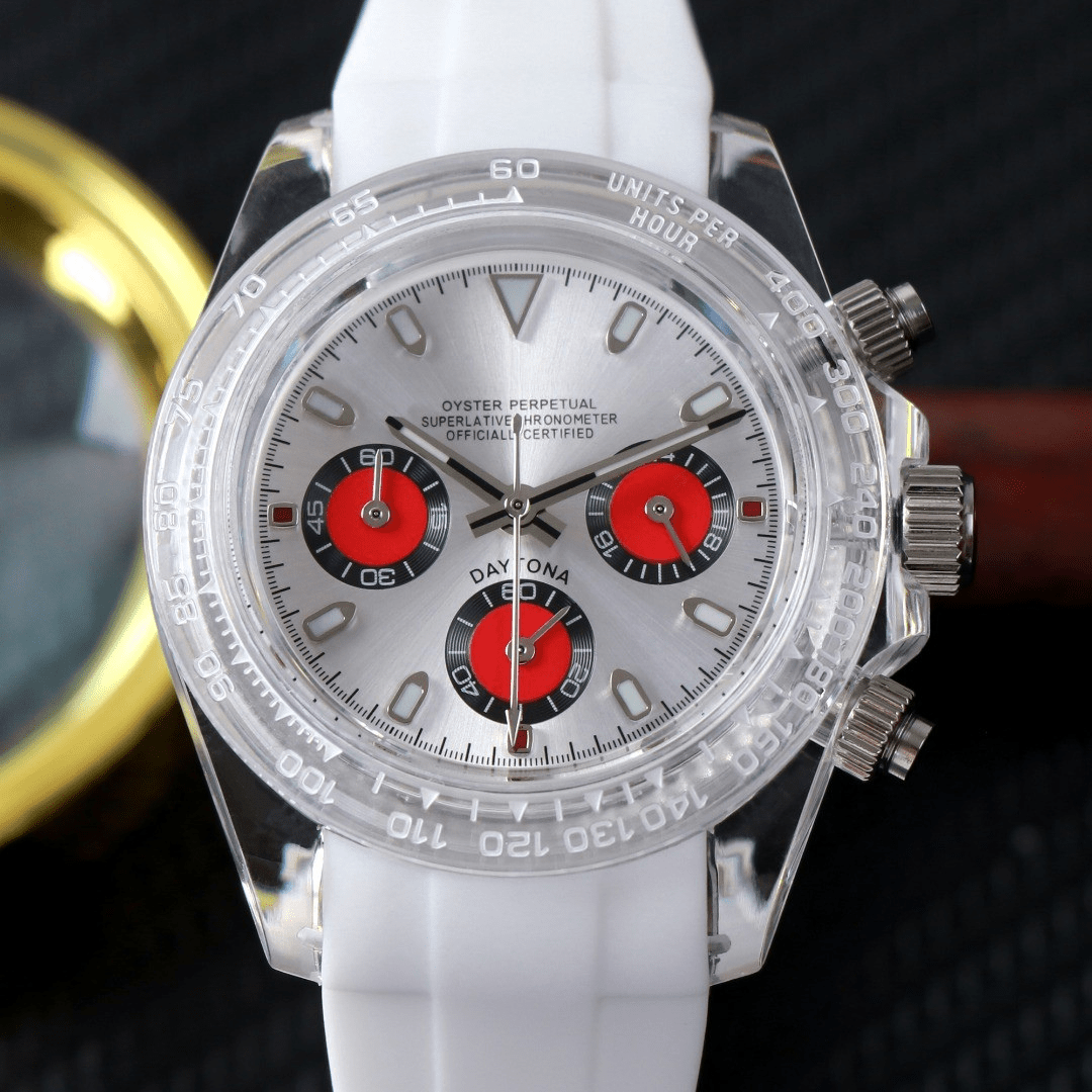CUSTOM SEITONA CHRONOGRAPH MOD RED PANDA EDITION - Monomods