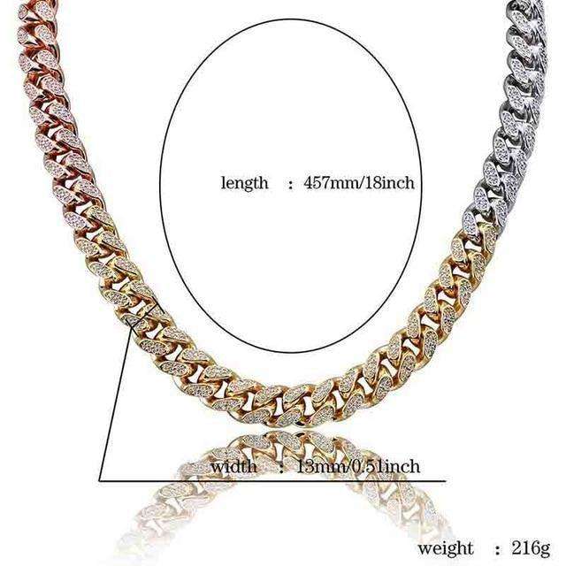 Hip Hop Fresh Jewelry hip hop jewelry Only 13mm-18inch 18k Gold Plated Swag and Surf Watch and Chain Combo