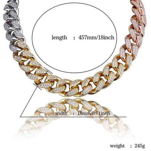 Hip Hop Fresh Jewelry hip hop jewelry Only 18mm-18inch 18k Gold Plated Swag and Surf Watch and Chain Combo