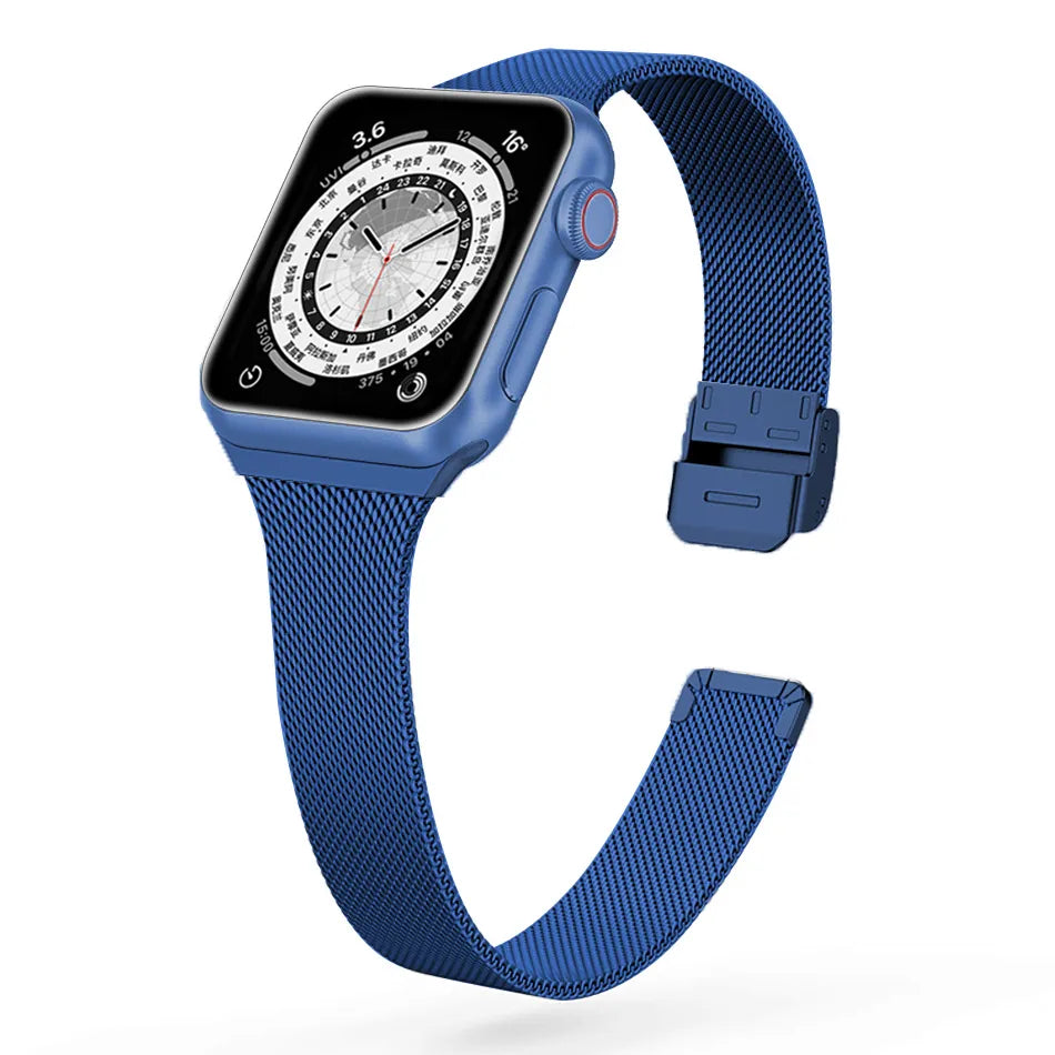 Slim Fit Metal Apple Watch Band