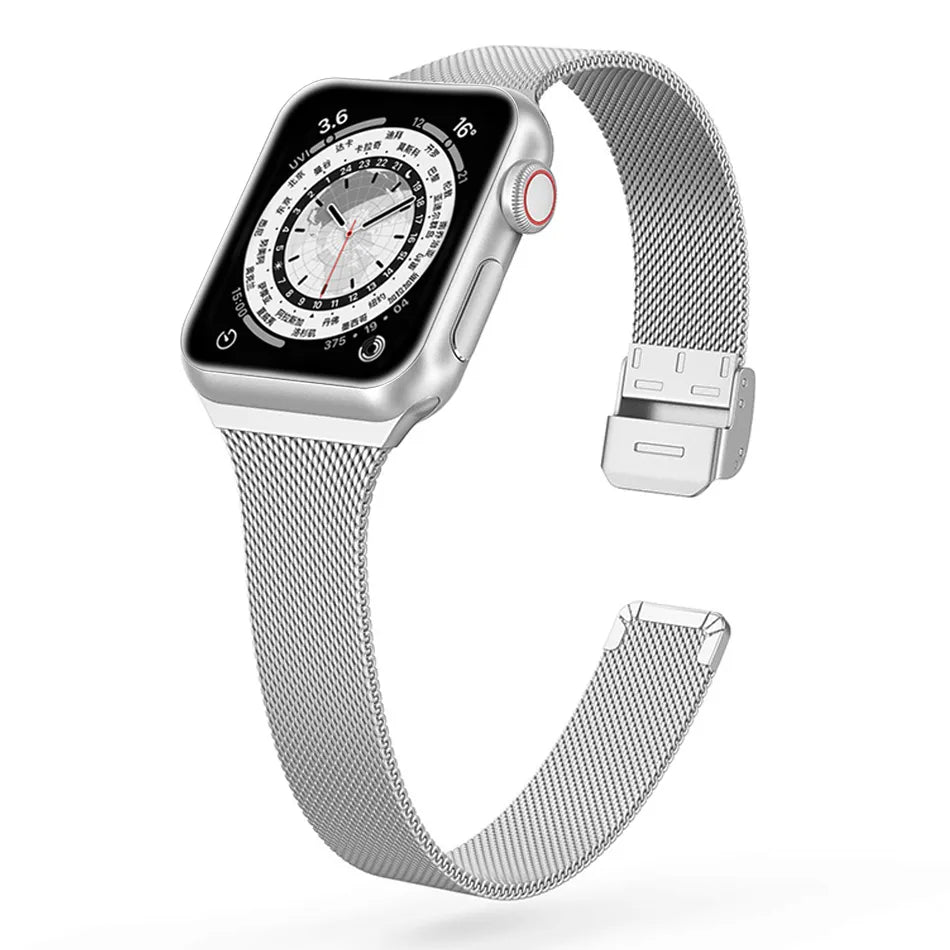 Slim Fit Metal Apple Watch Band