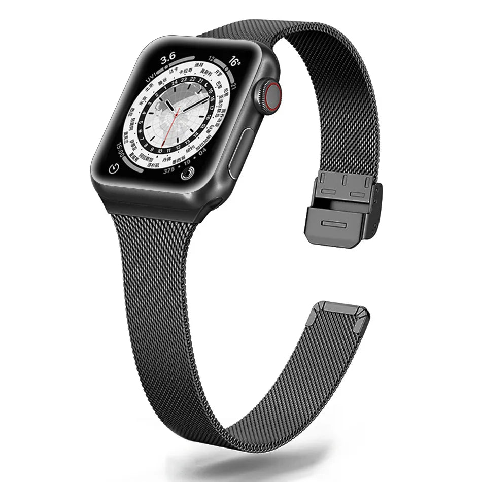 Slim Fit Metal Apple Watch Band