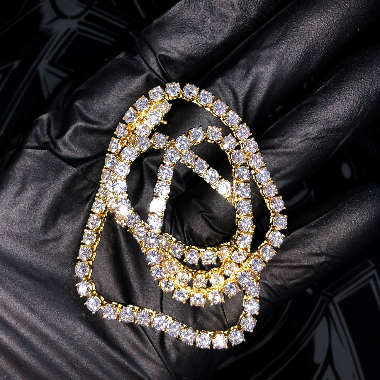 14k Gold Moissanite Tennis Chain (Facebook Deal)