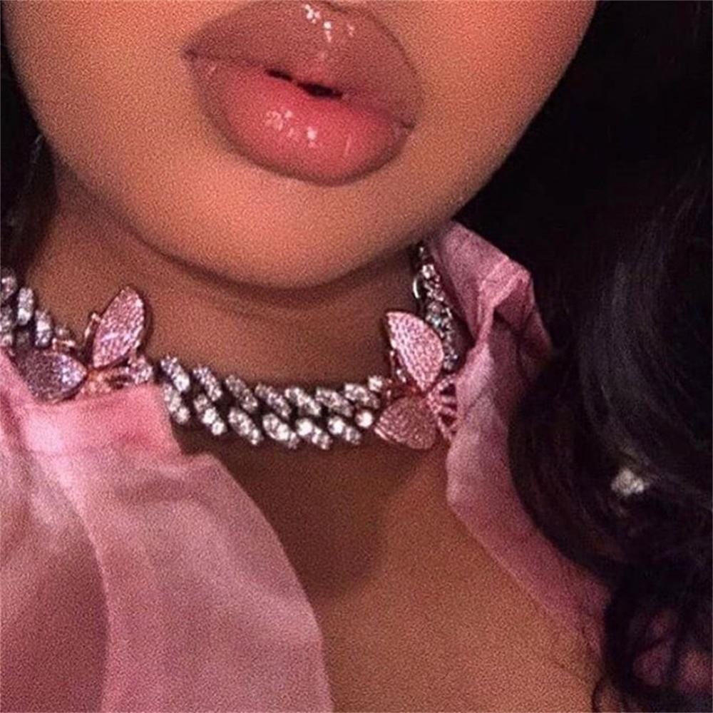 Jewelhery hip hop jewelry Paris Mini Cuban Link Choker Chain