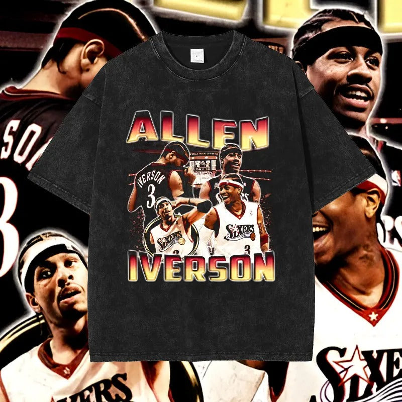 Allen Iverson Basketball Player Graphic T-Shirt