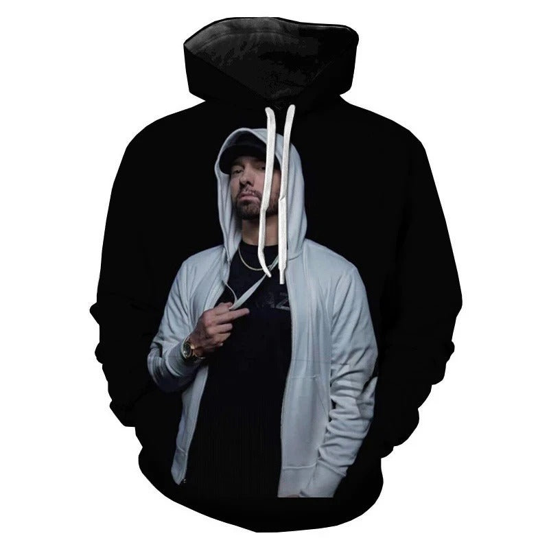 Eminem 3D Graphic Print Autumn and Winter Hoodies