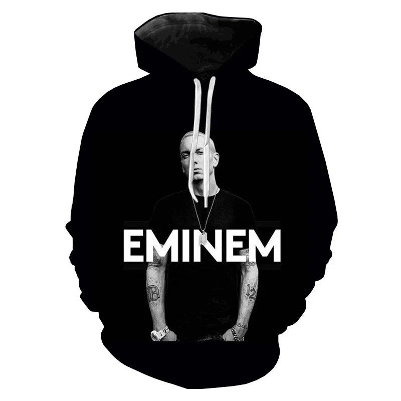 Eminem 3D Graphic Print Autumn and Winter Hoodies