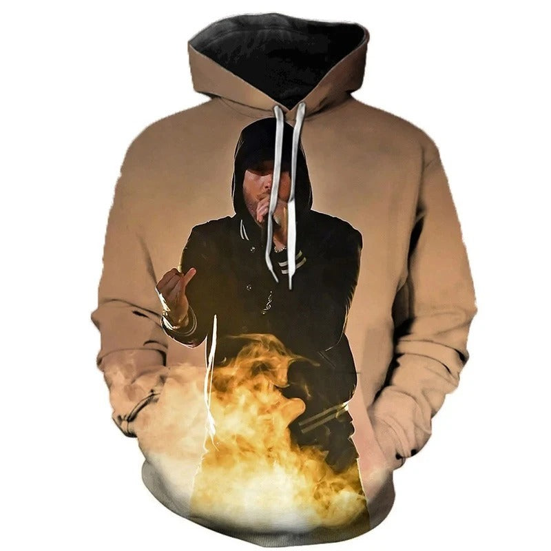 Eminem 3D Graphic Print Autumn and Winter Hoodies