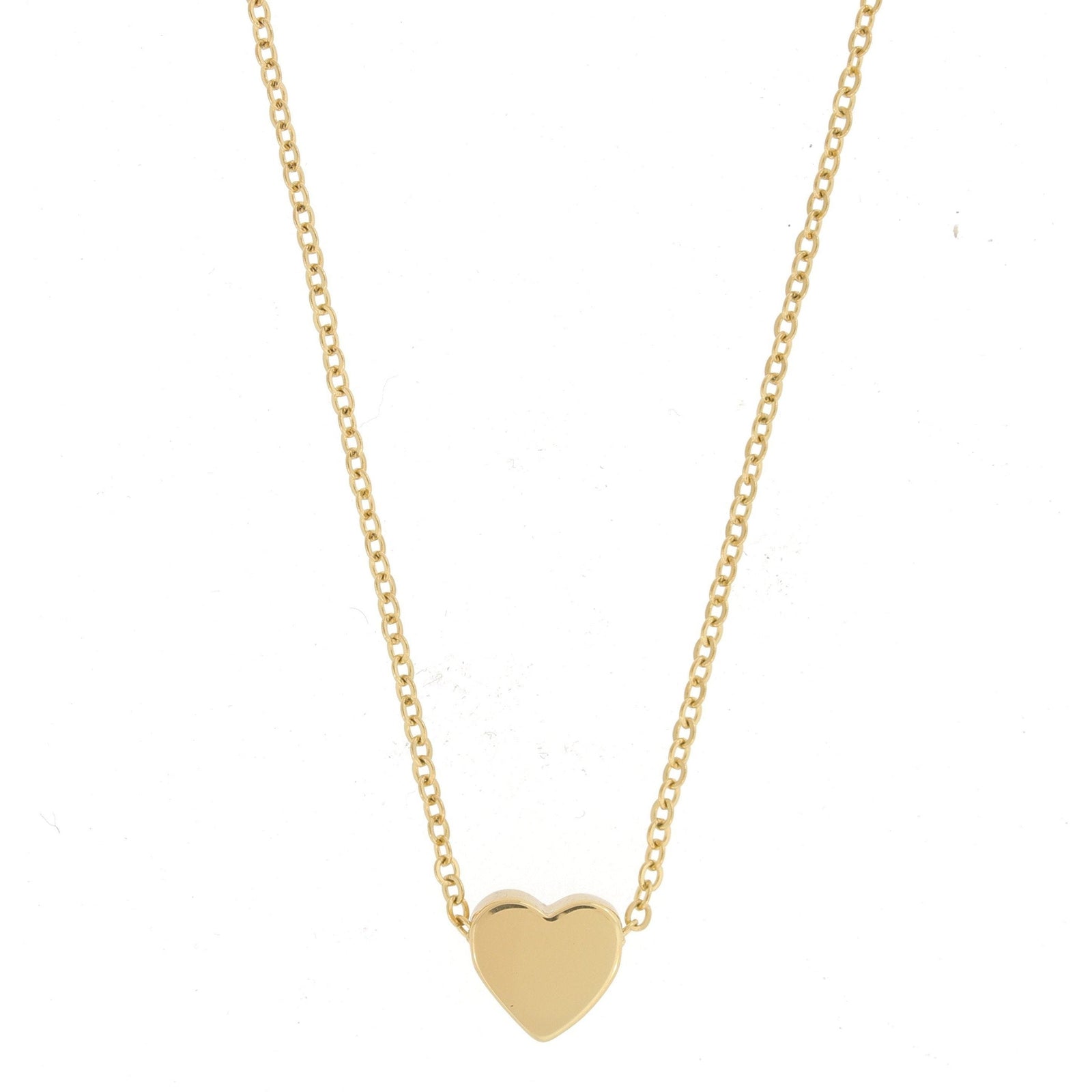 18K Gold Plated Stainless Steel Mini Heart Necklace