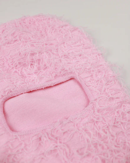 Pink Distressed Balaclava