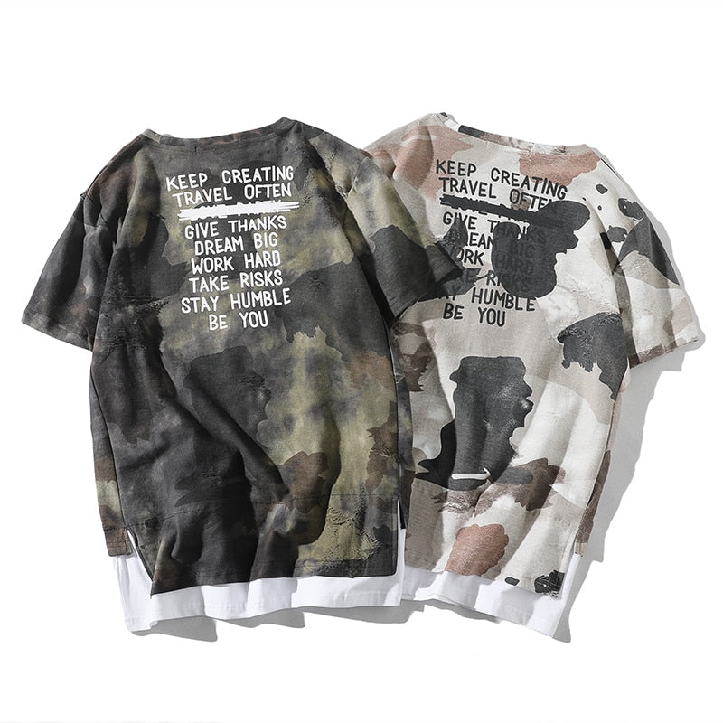 Camouflage Hip Hop T-Shirt