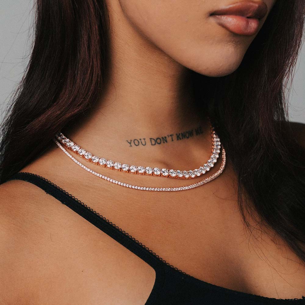 14k Gold Moissanite Tennis Chain (Facebook Deal)